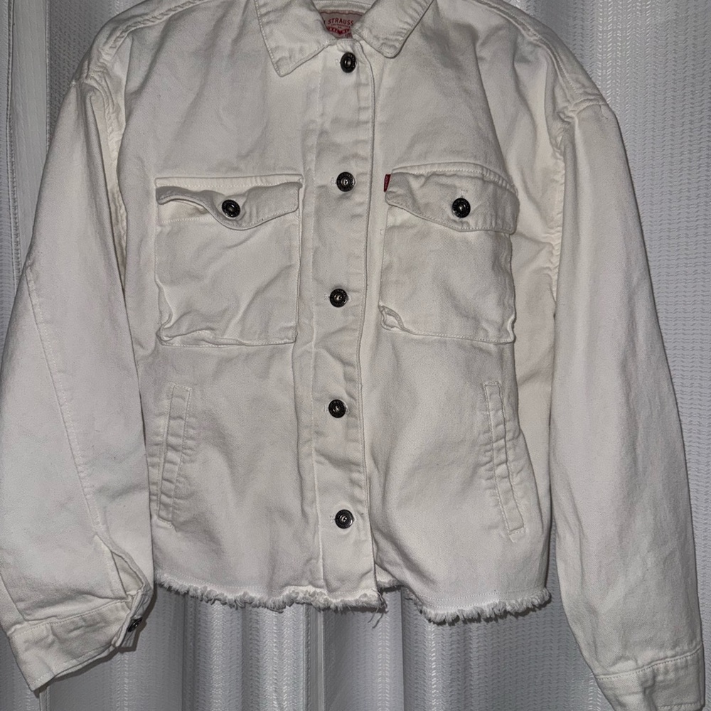 Levi's Classic White Jean Jacket medium women’s